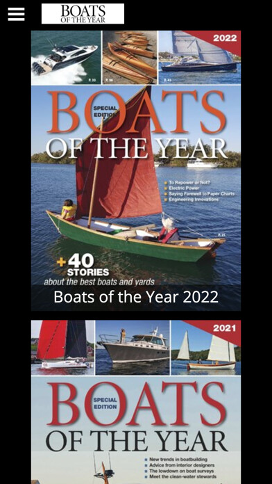 Emulate iPhone app Boats of the Year using MyAndroid