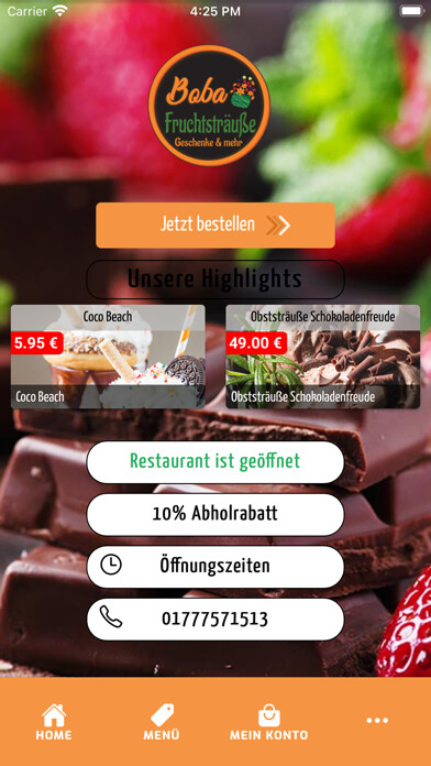 Emulate iPhone app Boba Fruchtsträuße using MyAndroid Emulate iPhone app Boba Fruchtsträuße using MyAndroid