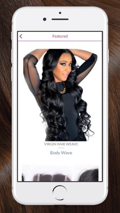 Emulate iPhone app Bob and Weave Hair Supply using MyAndroid