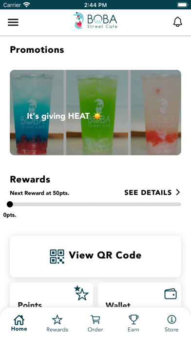 Emulate iPhone app Boba Street Cafe Rewards using MyAndroid Emulate iPhone app Boba Street Cafe Rewards using MyAndroid