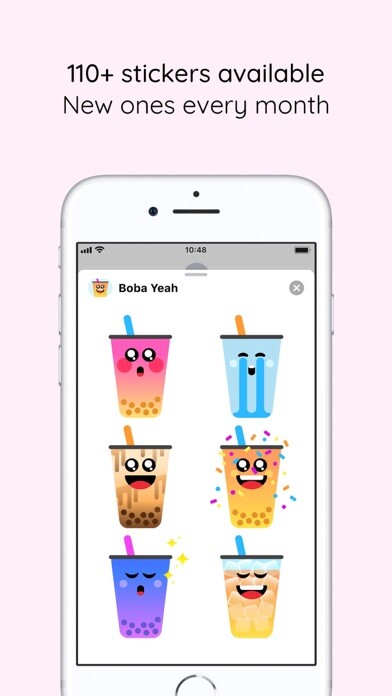 Emulate iPhone app Boba Yeah stickers using MyAndroid Emulate iPhone app Boba Yeah stickers using MyAndroid