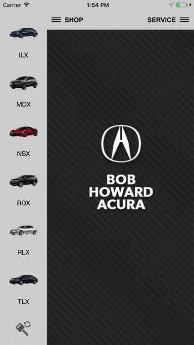 Emulate iPhone app Bob Howard Acura using MyAndroid