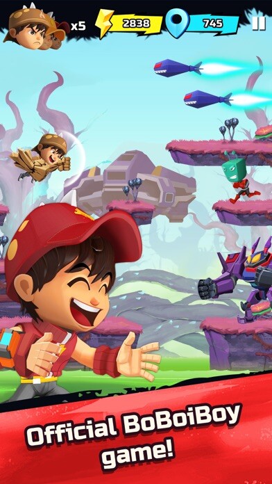 Emulate iPhone app BoBoiBoy Galaxy Run using MyAndroid