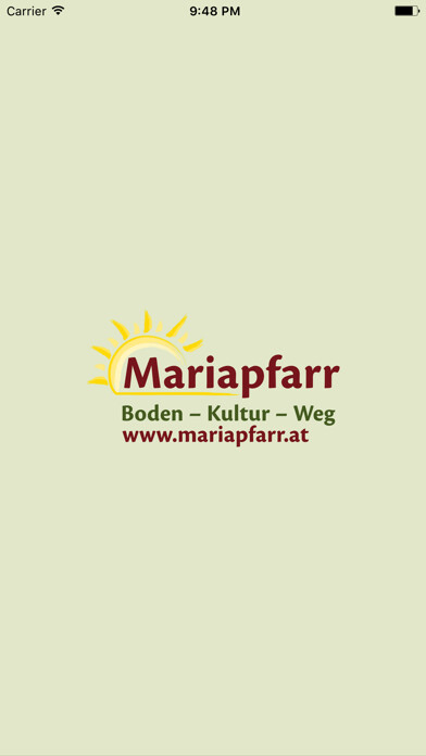 Emulate iPhone app Boden-Kultur-Weg Mariapfarr using MyAndroid