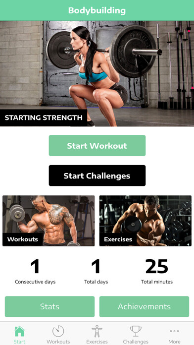 Emulate iPhone app Bodybuilding Exercise Guide using MyAndroid