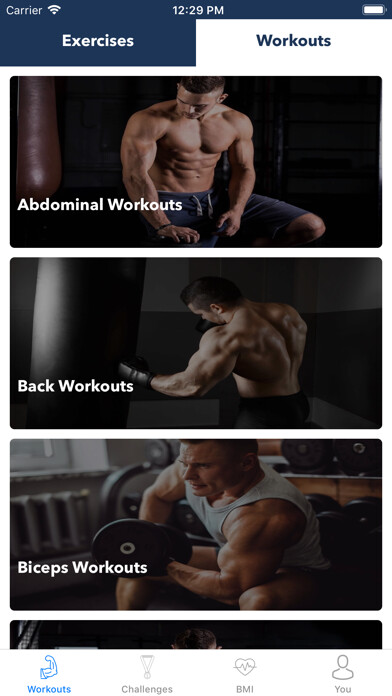 Emulate iPhone app BodyBuilding&Fitness- GymCoach using MyAndroid