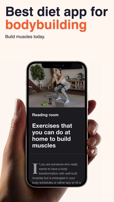 Emulate iPhone app Bodybuilding Healthy Recipes using MyAndroid