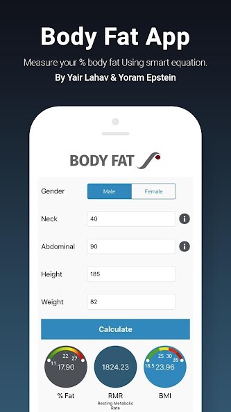 Emulate iPhone app Body Fat App using MyAndroid Emulate iPhone app Body Fat App using MyAndroid