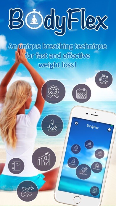 Emulate iPhone app BodyFlex - Yoga for weight loss! using MyAndroid
