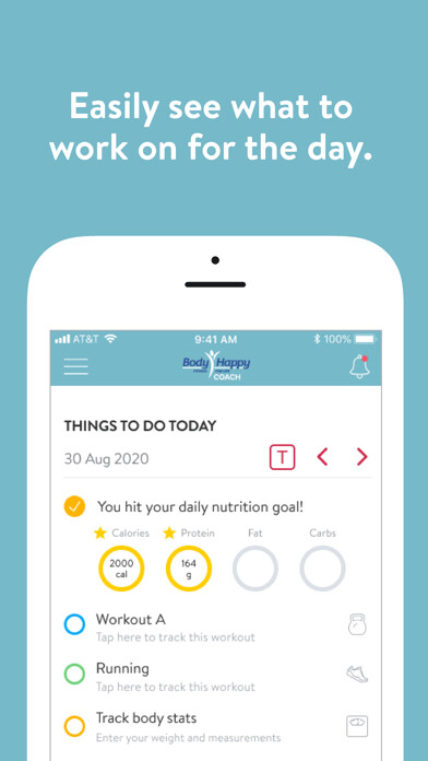 Emulate iPhone app Body Happy Coach using MyAndroid