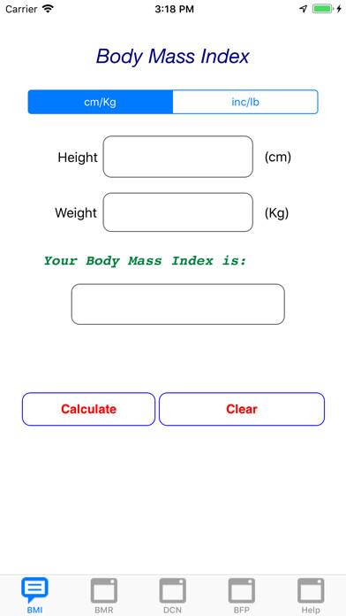 Emulate iPhone app Body Mass Index and more using MyAndroid Emulate iPhone app Body Mass Index and more using MyAndroid