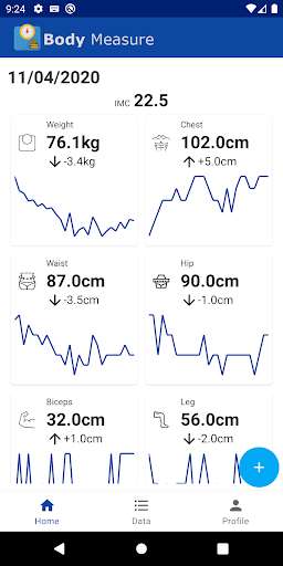 Run android online APK Body Measure Control from MyAndroid or emulate Body Measure Control using MyAndroid