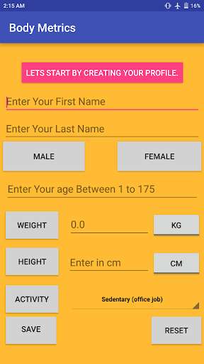Emulate Android APK BodyMetrics