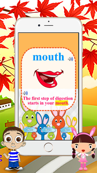 Emulate iPhone app Body Parts Reading Vocabulary for Kindergarten using MyAndroid Emulate iPhone app Body Parts Reading Vocabulary for Kindergarten using MyAndroid