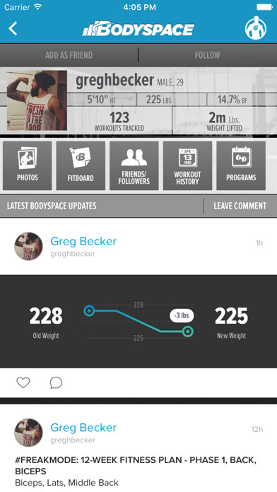 Emulate iPhone app BodySpace - Social Fitness App using MyAndroid Emulate iPhone app BodySpace - Social Fitness App using MyAndroid