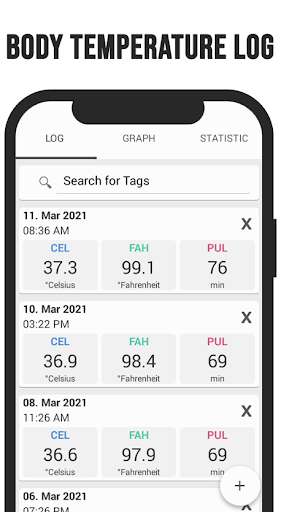 Run android online APK Body Temperature Log from MyAndroid or emulate Body Temperature Log using MyAndroid