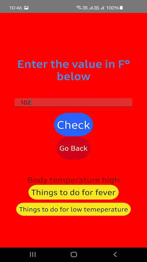 Emulate Android APK Body Temperature Emulate Android APK Body Temperature