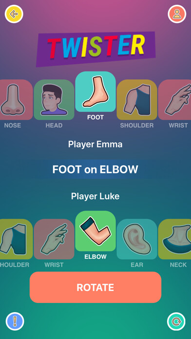 Emulate iPhone app Body Twister using MyAndroid