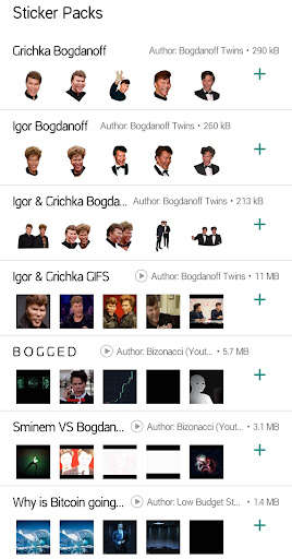 Run android online APK Bogdanoff Whatsapp Stickers from MyAndroid or emulate Bogdanoff Whatsapp Stickers using MyAndroid