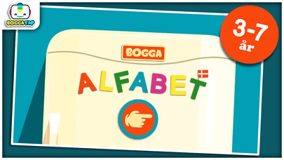 Emulate iPhone app Bogga Alfabet dansk using MyAndroid