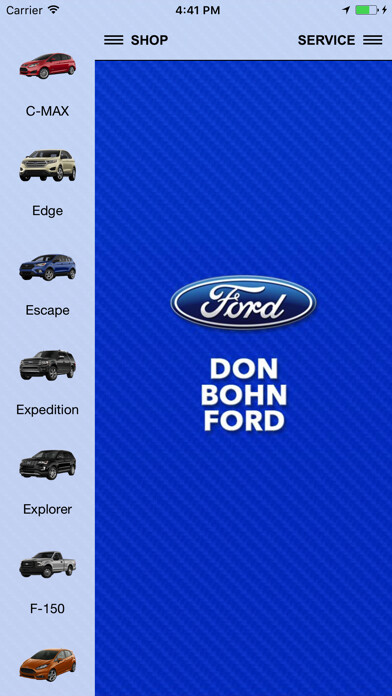 Emulate iPhone app Bohn Ford using MyAndroid