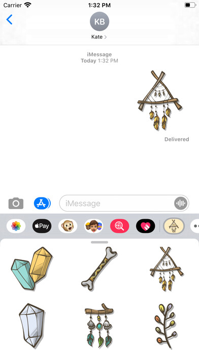 Emulate iPhone app Boho Ornaments Spirit Stickers using MyAndroid Emulate iPhone app Boho Ornaments Spirit Stickers using MyAndroid