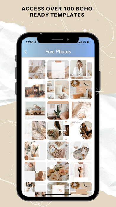 Emulate iPhone app BohoStory I Story Maker for IG using MyAndroid