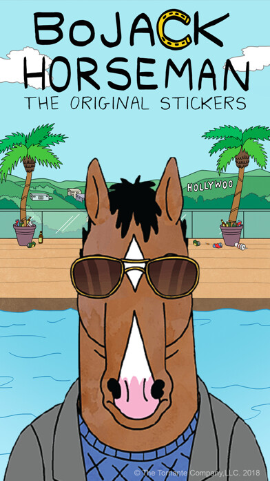 Emulate iPhone app BoJack Horseman Stickers using MyAndroid