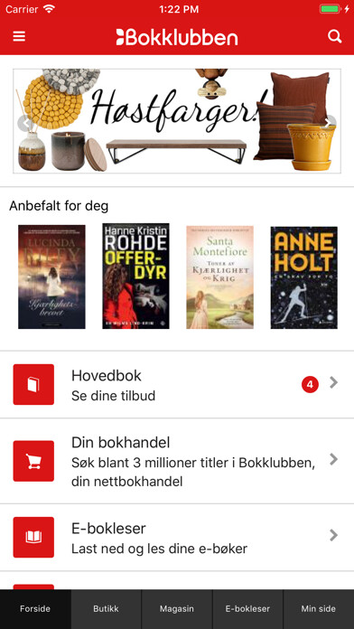 Emulate iPhone app Bokklubben using MyAndroid