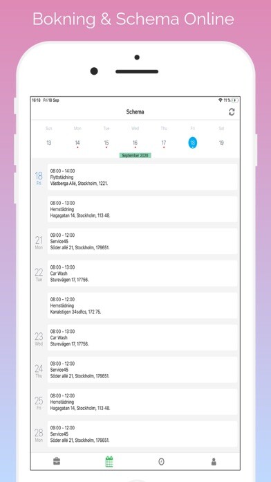 Emulate iPhone app Bokning & Schema Online using MyAndroid Emulate iPhone app Bokning & Schema Online using MyAndroid