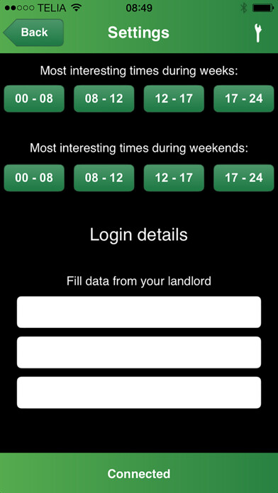 Emulate iPhone app Bokning using MyAndroid