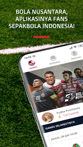 Emulate Android APK Bola Nusantara - News, Results, and Games
