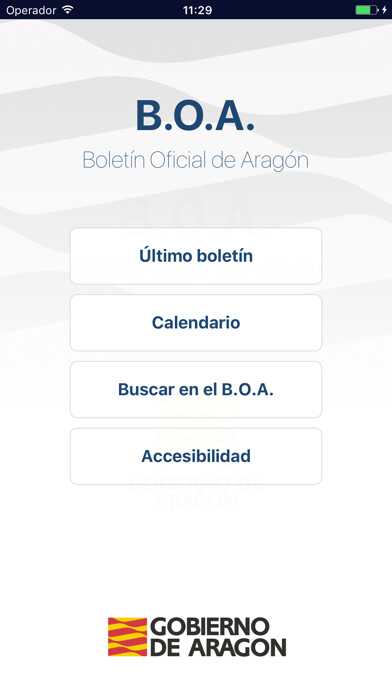 Emulate iPhone app Boletín Oficial de Aragón-BOA using MyAndroid Emulate iPhone app Boletín Oficial de Aragón-BOA using MyAndroid