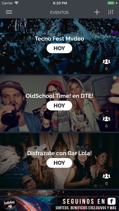 Emulate iPhone app Boliches Uy using MyAndroid