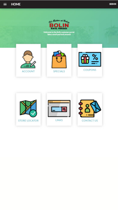 Emulate iPhone app Bolin Rental Purchase Portal using MyAndroid Emulate iPhone app Bolin Rental Purchase Portal using MyAndroid