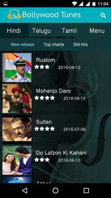 Emulate Android APK Bollywood Tunes