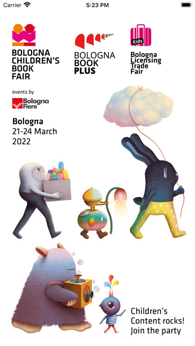 Emulate iPhone app Bologna Children’s Bookfair using MyAndroid