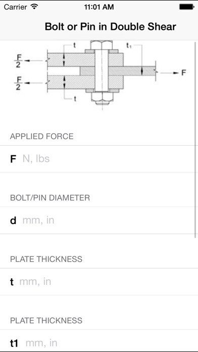 Emulate iPhone app Bolt & Thread Calculators using MyAndroid