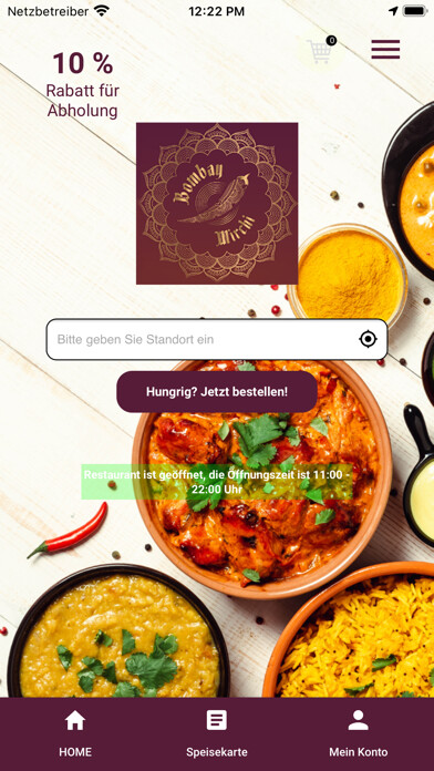 Emulate iPhone app Bombay Mirchi using MyAndroid
