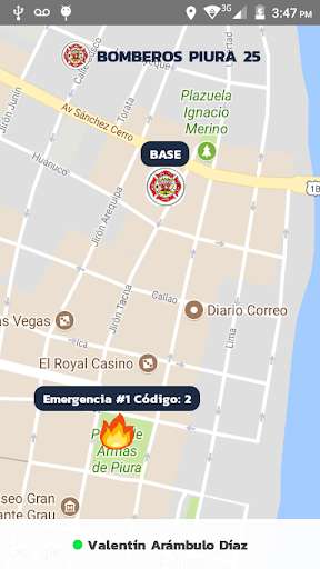 Run android online APK Bomberos Piura 25 from MyAndroid or emulate Bomberos Piura 25 using MyAndroid