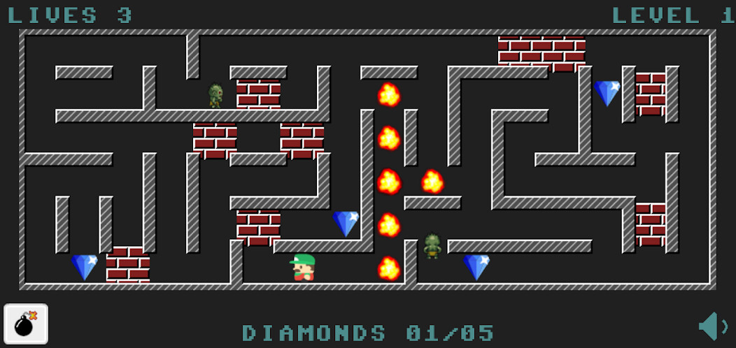 Run android online APK Bomb Man: Diamond Maze from MyAndroid or emulate Bomb Man: Diamond Maze using MyAndroid
