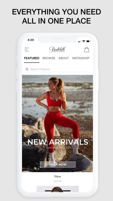 Emulate iPhone app Bombshell Sportswear. using MyAndroid Emulate iPhone app Bombshell Sportswear. using MyAndroid