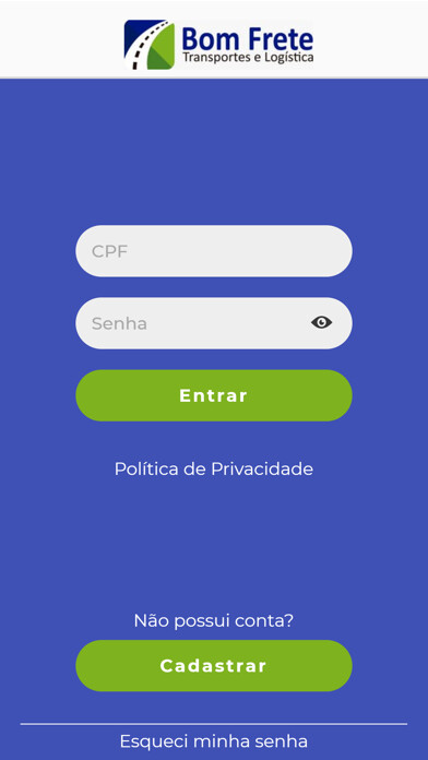 Emulate iPhone app Bom Frete Transportes using MyAndroid Emulate iPhone app Bom Frete Transportes using MyAndroid