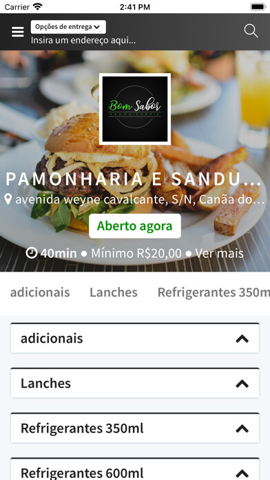 Emulate iPhone app Bom Sabor App using MyAndroid Emulate iPhone app Bom Sabor App using MyAndroid
