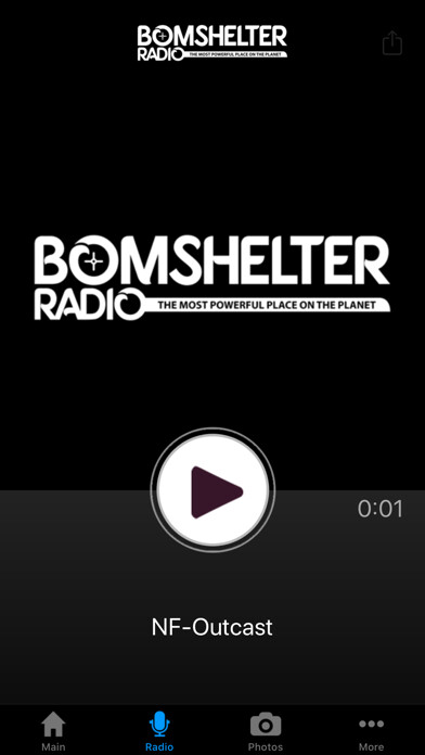 Emulate iPhone app BOMSHELTER RADIO using MyAndroid