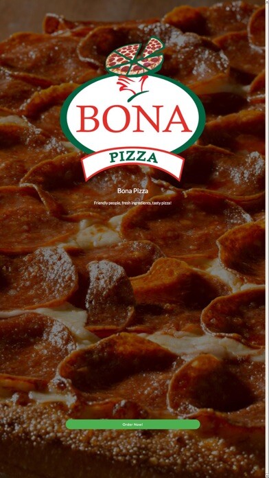Emulate iPhone app Bona Pizza using MyAndroid