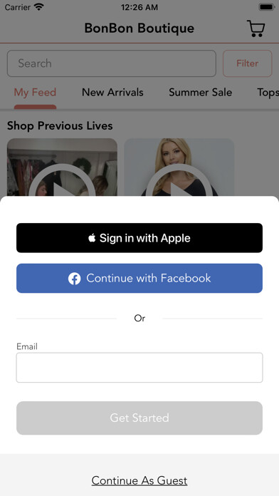 Emulate iPhone app BonBon Boutique using MyAndroid Emulate iPhone app BonBon Boutique using MyAndroid