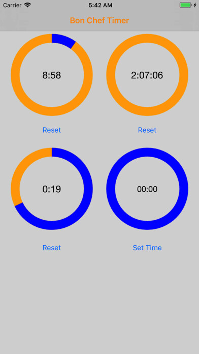 Emulate iPhone app Bon Chef Kitchen Timer using MyAndroid Emulate iPhone app Bon Chef Kitchen Timer using MyAndroid