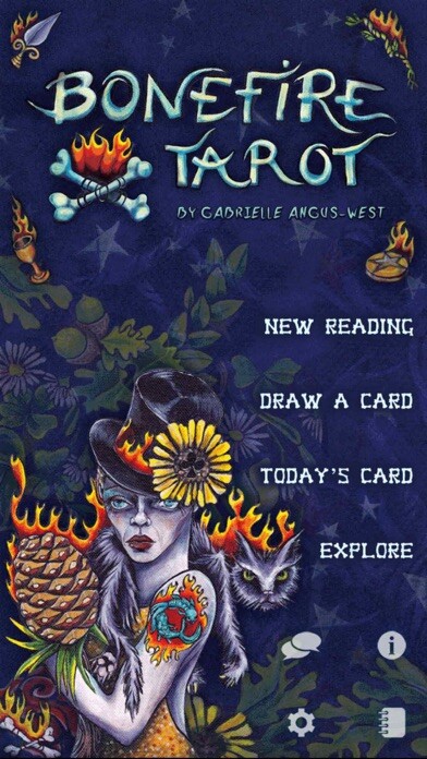 Emulate iPhone app Bonefire Tarot using MyAndroid