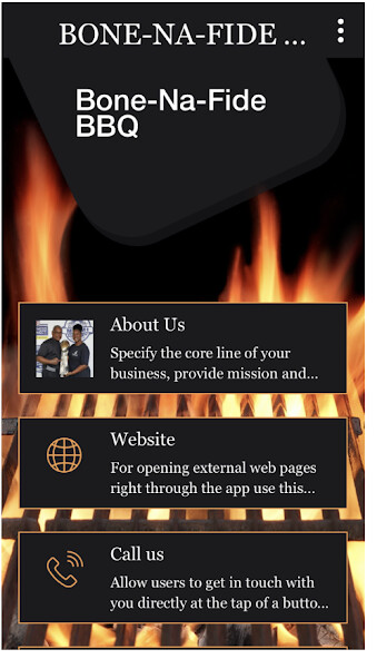 Run android online APK Bone-Na-Fide BBQ from MyAndroid or emulate Bone-Na-Fide BBQ using MyAndroid